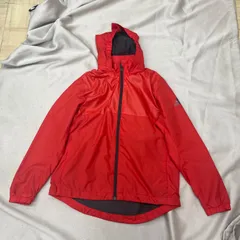 adidas  アディダス　ランニング ジャケット フルジップ　キッズ　150cm  赤　レッド