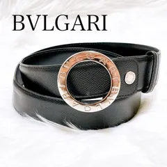 未使用級　BVLGARI　ブルガリ　ベルト　B-Zero1　レザー　黒　ブラック 2025年最新】BVLGARI メンズ ベルトの人気アイテム - メルカリ