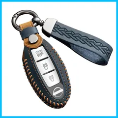 【★送料無料★】[Fucaten] 適合 日産 キーケース キーカバー キーホルダー キックス P15系 ノートE13/デイズ/キューブ/マーチ/ジューク/NV350/ウイングロード/エクストレイル 三菱 eKクロス/ワゴン デリカミニ