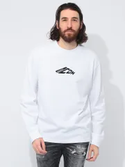 DSQUARED2 (ディースクエアード) ICON プリント クルーネック 長袖 Tシャツ D2GC0099D20033 ホワイト