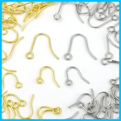 フック パーツ アレルギー対応 ピアス ゴールド シルバー 2サイズ サージカル