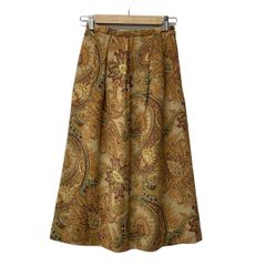 NEW YORKER(ニューヨーカー) ロングスカート サイズ60-88 レディース美品  - ブラウン×グリーン×マルチ