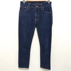 抜群の履き心地◎【nudie jeans】ヌーディージーンズ デニム パンツ ズボン Gパン ジーパン ハイウエスト ストレート ストレッチ カジュアル タウンユース インディゴ ブルー レディース 婦人 サイズ W29インチ L32インチ/M23298ja