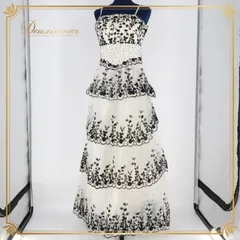 パーティドレス ワンピース ドレス ホワイト系 白 ブラック系 黒 花柄 レース スパンコールラメ ビーズ フリル 発表会 イベント ダンス 舞台 発表会ドレス フィット感 上品 大人可愛い おしゃれ 二次会 結婚式 フェミニン 繊細 デザイン