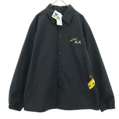3XL サイズ　コーチジャケット　カウズ　ブラック ユニクロ公式 | カウズ + ウォーホル コーチジャケット