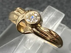 K18ゴールド 星彫刻 リング 16号鑑定済み K18ゴールド 星彫刻 リング 16号鑑定済み