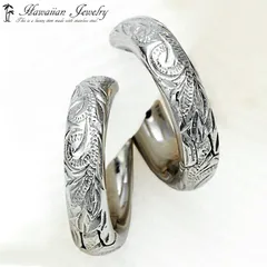 フープピアス レディース メンズ ハワイアンジュエリー サージカルステンレス ユニセックス 中折れタイプ カレイキニ ガンメタル 金属アレルギー対応 シンプル メール便送料無料 プレゼント 秋冬 大人気