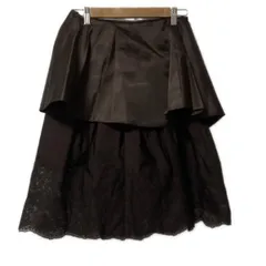 ＊美品【エルマンノシェルビーノ】ジャケット　レース　フリル　ブラック　３８ 美品【エルマンノシェルビーノ】ジャケット レース フリル