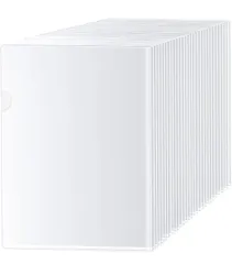 ★クリアファイル Leobro クリアホルダー A5 透明 (乳白) クリアー 30枚 書類整理 資料収納 書類保護 持ち運びに便利