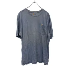 carhartt 半袖 ロゴTシャツ L ブルー カーハート プルオーバー カットソー カットソー 古着卸 アメリカ仕入 a704-6095