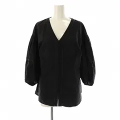 ルアナ luana フロントデザインブラウス ブラック /ES ■OS ■SH