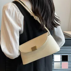 トラペーズショルダーバッグ レディース 10代 20代 30代 韓国ファッション 春 夏 秋 冬 カジュアル 可愛い 白 黒 シンプル 無地 鞄