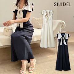 【爆速配送】【新作10%OFF】【即納】 スナイデル SNIDEL ワンピース 25春夏 セーラースカーフワンピース ドレス ロング丈 ノースリーブ swfo252068