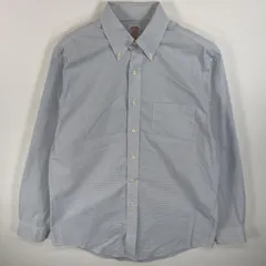 古着 ブルックスブラザーズ Brooks Brothers 長袖シャツ ボタンダウンシャツ 346 REGULAR FIT 15 1/2-4/5 M  水色系 チェック メンズ