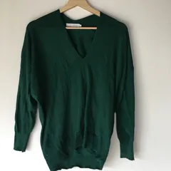 アメリカンホリック Vネックニットセーター レディース M グリーン 2701202510100029