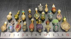 c29. ミニチュア香水瓶チャーム 20個セット ハンドメイド　まとめ売り