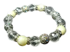 マザーオブパール ブレスレット パワーストーン ブレスレット レディース 天然石 数珠 アクセサリー レディースブレスレット