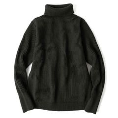 【新品・正規品】ANDERSEN-ANDERSEN（アンデルセンアンデルセン）THE NAVY 5ゲージ タートルネックセーター HUNTING GREEN / size XS