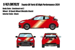 新品 EIDOLON 1/43 トヨタ GRヤリス RZ ハイパフォーマンス 2024 エモーショナルレッド2 完成品ミニカー EM762E [佐川急便]