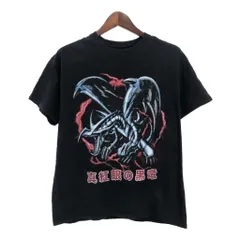 遊戯王 真紅眼の黒竜 レッドアイズ・ブラックドラゴン 半袖Ｔシャツ アニメ キャラクター(メンズ MEDIUM)中古 古着 T8678