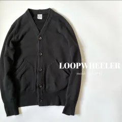 LOOPWHEELER / 吊り裏毛 スウェット　Vネック カーディガン