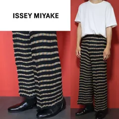 美品　プリーツプリーズ　イッセイミヤケ　タック　ガウチョパンツ　ワイドパンツ 楽天市場】極美品 PLEATSPLEASE プリーツプリーズ ISSEY MIYAKE