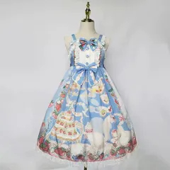 新品未使用 ロリータジャンパースカート♪女子会も普段着にも最適な可愛いワンピース！