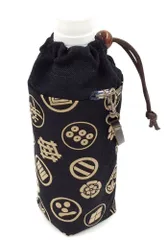 【特価商品】ハンドメイド ペットボトルカバー ペットボトル入れ 和雑貨 和小物 和柄 保温 日本製 保冷 家紋柄 500ml用 ペットボトルケース 手作り工房FUJITA