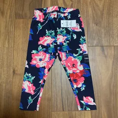 新品　未使用　babygap レギンス　パンツ　紺　花柄　80