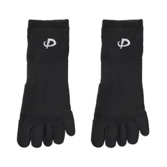 【人気商品】5本指 スポーツソックス アンクル（2足st） ブラック phiten(ファイテン) 25～27cm