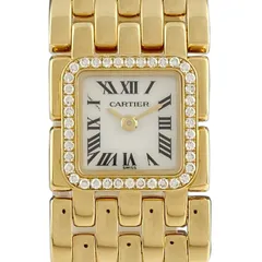 カルティエ CARTIER ミニパンテール リュバン シェル WG3001T7 腕時計 YG ダイヤモンド クォーツ ホワイト レディース 【中古】のサムネイル