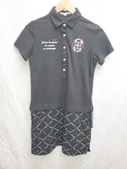 ◇ MARY QUANT マリークヮント ドッキング 半袖 ミニ ワンピース サイズ<!-利用不可文字-!> ブラック ホワイト レディース P  【1407260047605】