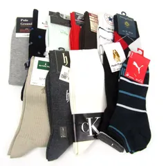コンバース/無印/カルバンクライン他 靴下 12点セット 未使用 クルーソックスなど ブランド まとめて 大量 メンズ