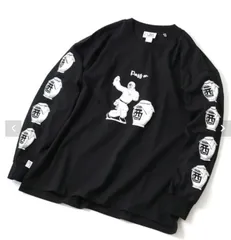 新品　25年秋冬 ジムマスター　酔拳　覆面レスラー　ロンＴ　黒　Ｌ　　男女共用　レディース　酔拳　お酒　　プレゼント　アウトドア　かわいい　おしゃれプレゼント　カジュアル