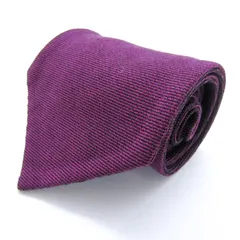 ミラショーン ブランド ネクタイ ウール リバーシブル イタリア製 PO メンズ パープル mila schon 【中古】