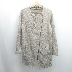 ◇ ⊇ BANANA REPUBLIC バナナリパブリック ジップアップ 長袖 コート ジャケット サイズM グレージュ系 レディース E  【1506110005410】