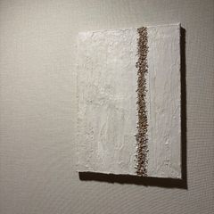 テクスチャアート　4点 first day】F6サイズ 現代アート 白い絵 モダン 抽象画