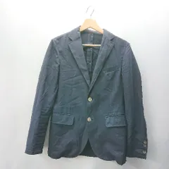 ◇ ⊇Φ COMME CA ISM コムサイズム ストライプ柄 長袖 ジャケット サイズM ブラック メンズ E  【1410100062850】