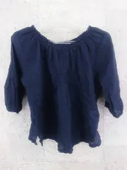 ◇ A day in the life UNITED ARROWS アデイインザライフ ユナイテッドアローズ 七分袖  シャツ  ネイビー レディース  【中古】 【1002796997457】