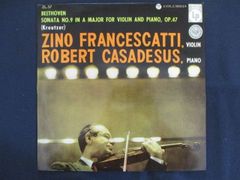LP/レコード 0162■10インチLP ジノフランチェスカッティ ロベールカザドゥジュ/ベートーヴェン ヴァイオリンソナタ第9番 イ長調 作品47 クロイツェル/ZL57のサムネイル