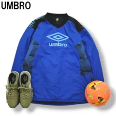 【防寒】 アンブロ UMBRO 中綿 ピステ ウィンドブレーカー プルオーバー ジャンパー ウィンドブレーカー ラグランスリーブ L ブルー サッカー フットボール ウェア メンズ