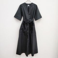 リックオウエンス 19SS シルク混 ラップワンピース ベルト グレー 36 