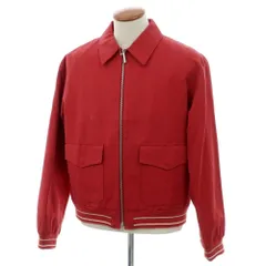 【中古】ダンヒル Dunhill コットンリネン ドリズラージャケット スイングトップ レッド【サイズM】【メンズ】のサムネイル