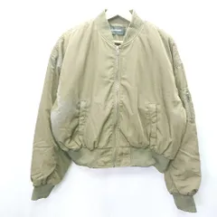 ◇ JEANASIS ジーナシス MA-1 ショート丈 ブルゾン 長袖 ジャケット サイズF カーキ レディース E  【1404240000193】