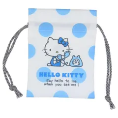 ハローキティ 豆巾着 電話ドット 巾着袋 ミニポーチ