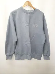 ◇ ⊆ muahmuah ムーアムーア 裏起毛 長袖 トレーナー サイズM ライトブルー レディース E  【1506180005167】