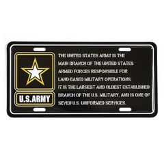 U.S. ARMY ライセンスプレート 米軍 インテリア U.S. ARMY ライセンスプレート 米軍 インテリア - メルカリ