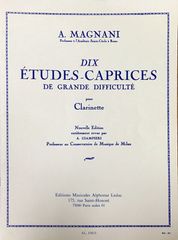 マニャーニ 上級者のための10のエチュード・カプリス (クラリネット) 輸入楽譜 Magnani Dix ?tudes-Caprices de Grande Difficult? 洋書