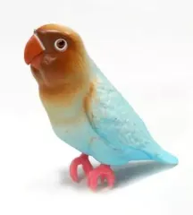 【中古】トレーディングフィギュア ボタンインコ(青色) 「手のりインココレクション」