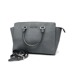 【中古】良品 MICHAEL KOSE マイケル コース ロゴ 2way レザー ハンド ショルダー バッグ eY06136N